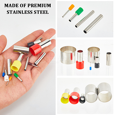 Plastic & Stainless Steel Clay Round Hole Cutter TOOL-CP0001-51-1