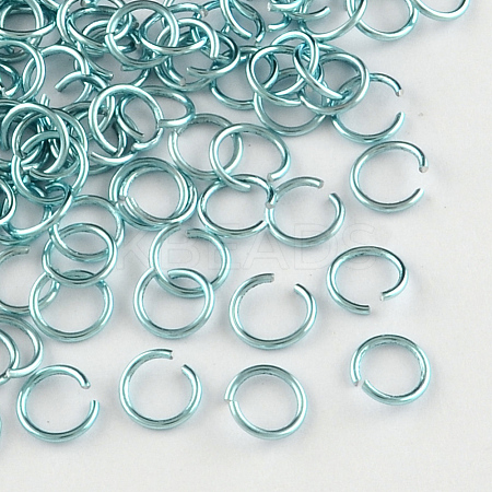 Anodized Aluminum Open Jump Rings ALUM-R005-0.8x6-24-1