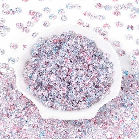 Baking Paint Transparent Glass Beads DGLA-T004-07C-1