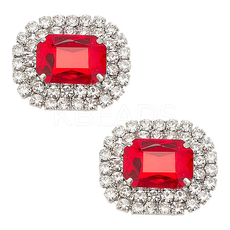 Alloy Rhinestone Shoe Decorations FIND-WH0126-417A-1