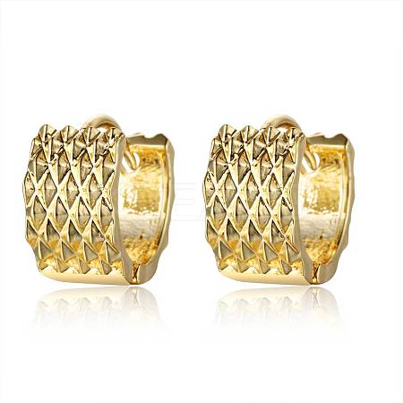 Brass Hoop Earrings EJEW-S205-JN462-2-1
