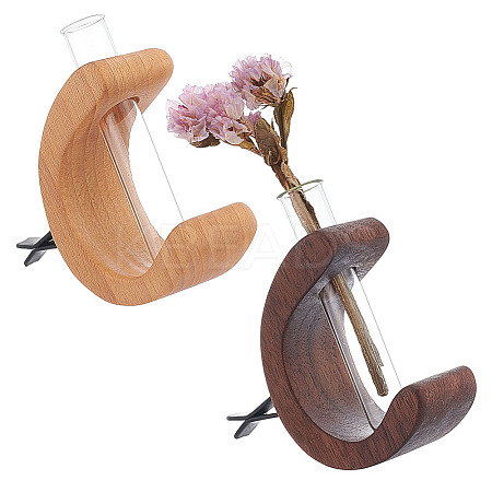 2 Sets 2 Color Glass Car Flower Vase Clip Holder AJEW-OC0005-69-1