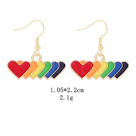Alloy Dangle Earrings DT7553-10-1