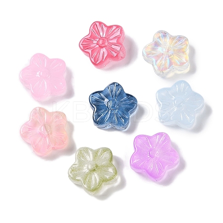 50Pcs Baking Paint Glass Beads GLAA-FP0001-20-1