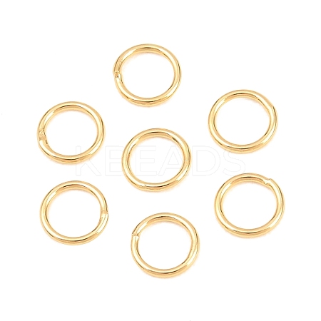 Brass Closed Jump Rings KK-D257-01G-05-1