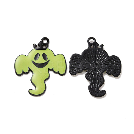 Halloween Theme Rack Plating Alloy Enamel Pendants PALLOY-O109-44EB-1