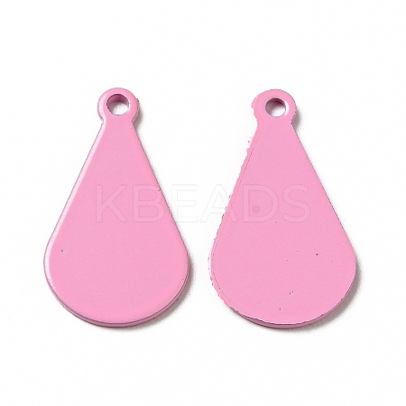 Spray Painted 201 Stainless Steel Pendants STAS-G304-03B-1