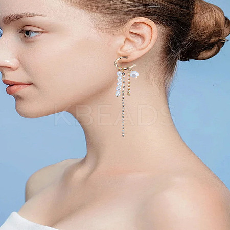 1Pair Alloy Rhinestone Stud Earrings EJEW-LP0012-02G-1