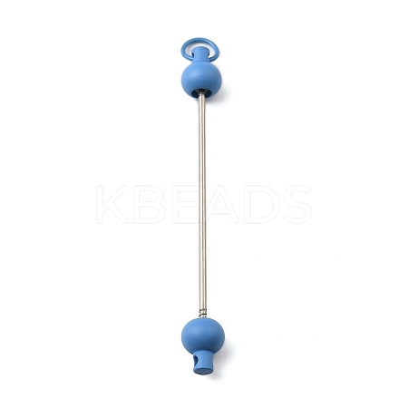 Plastic Beadable Keychain Bar for Jewelry Making DIY Crafts LS-AJEW-C040-01C-1