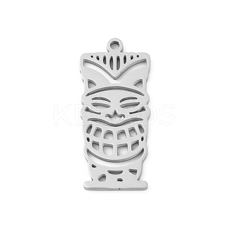 304 Stainless Steel Pendants STAS-U041-03A-P-1
