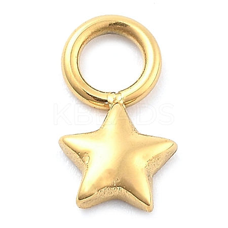 Ion Plating(IP) 304 Stainless Steel Charms STAS-P379-06B-G-1