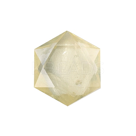 Natural Yellow Quartz Healing Star of David Ornament PW-WG52742-08-1