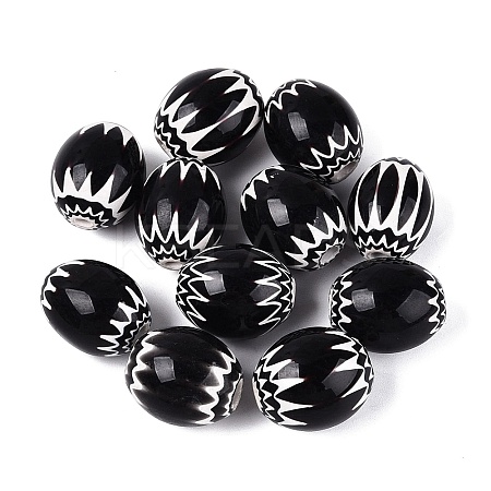 Handmade Millefiori Glass Barrel Beads LA-N002-19F-1