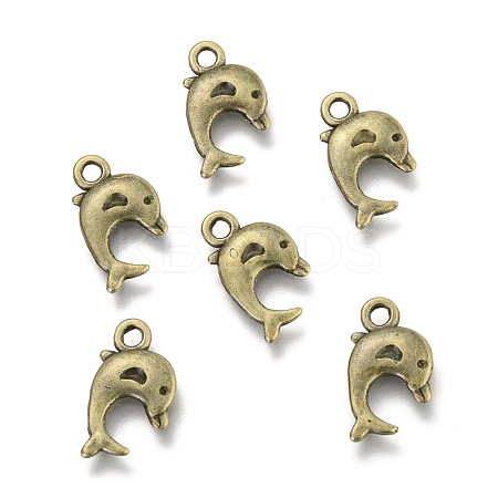 Dolphin Tibetan Style Alloy Pendants LS-TIBEP-N008-25AB-NR-1