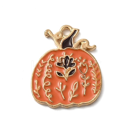 Thanksgiving Day Golden Tone Alloy Enamel Pendants LS-ENAM-M002-01N-G-1