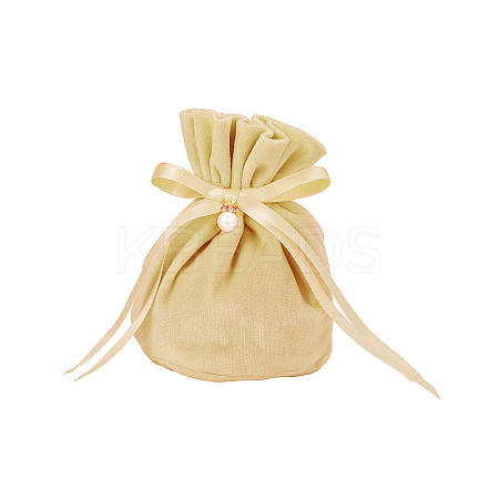 Velvet Jewelry Bags with Drawstring & Plastic Imitation Pearl TP-CJC0001-03I-1