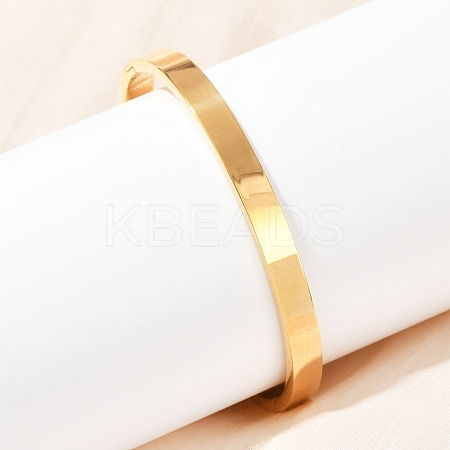 201 Stainless Steel Bangles for Women BJEW-B138-05G-1
