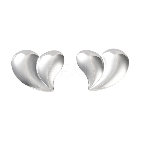 Non-Tarnish 304 Stainless Steel Stud Earrings EJEW-P245-14P-1