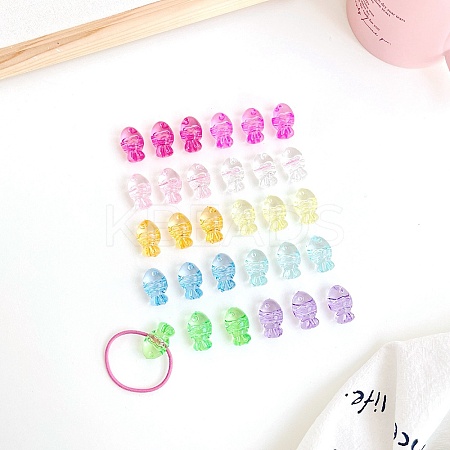 Transparent Acrylic Beads TACR-F008-09A-1