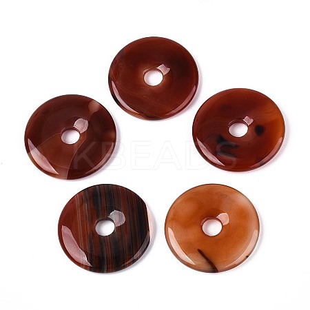 Natural Red Agate Big Pendants G-T144-43D-1