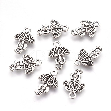 Tibetan Style Alloy Pendants TIBEP-R155-AS-LF-1