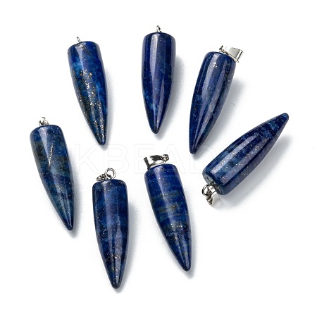 Natural Lapis Lazuli Pendants G-D040-01P-B10-1