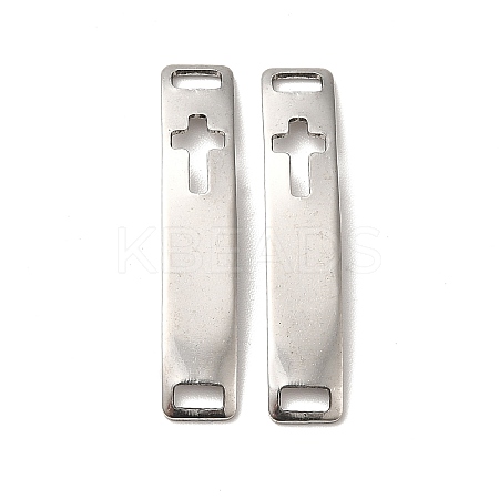 Tarnish Resistant 201 Stainless Steel Connector Charms STAS-D244-31P-E-1