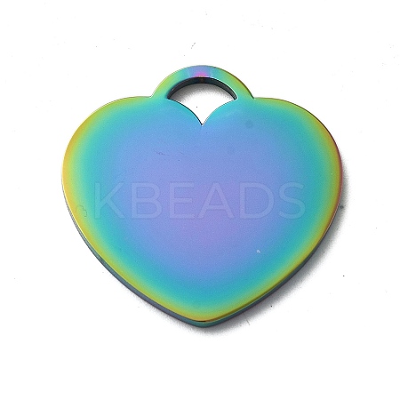 Ion Plating(IP) 304 Stainless Steel Mirror Polished Finish Stamping Blank Tag Pendants STAS-K270-43M-1