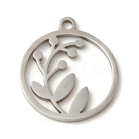 Non-Tarnish 201 Stainless Steel Pendants STAS-E211-03P-1
