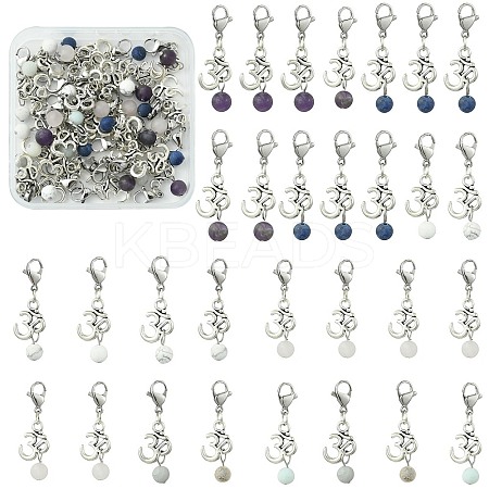 Natural Gemstone Pendants HJEW-SC0001-12-1