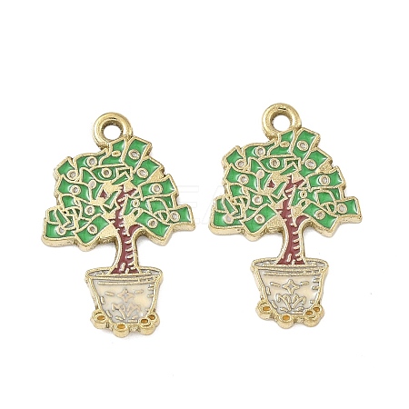 Alloy Enamel Pendants ENAM-I082-01G-02-1