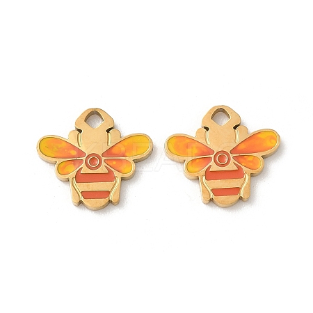 304 Stainless Steel Enamel Pendants STAS-I351-18G-02-1