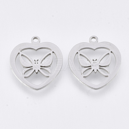 Non-Tarnish 201 Stainless Steel Pendants STAS-T044-94P-1