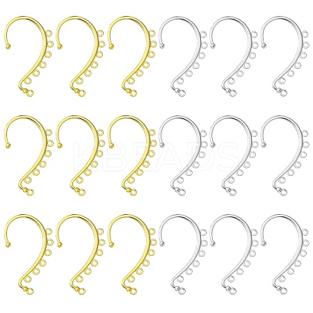 20Pcs 2 Colors Alloy Ear Cuff Findings PALLOY-CJ0002-62-1