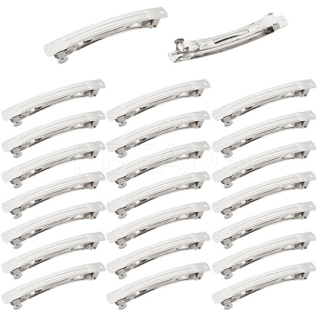 18pcs Iron Hair Barrette Findings IFIN-SC0001-67-1