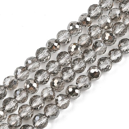 Electroplate Transparent Glass Beads EGLA-B013-02A-PL16-1