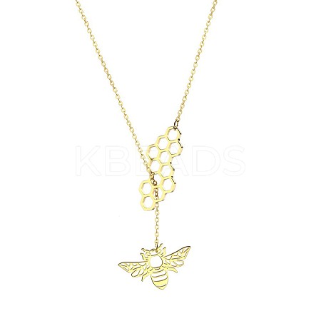 Simple and Stylish 304 Stainless Steel Lariat Necklaces WC5409-9-1