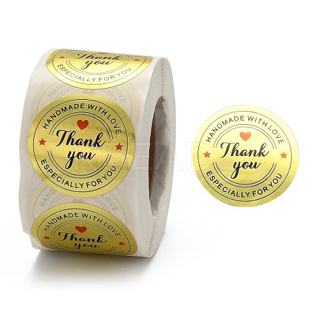 1.5 Inch Thank You sticker X-DIY-G021-12C-1