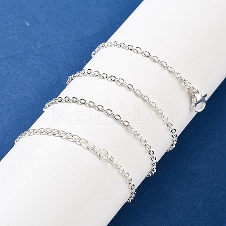 Brass Cable Chains Necklaces for Women NJEW-D302-47S-1