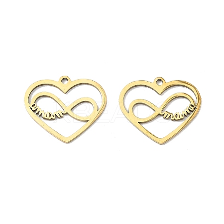 201 Stainless Steel Pendants STAS-K310-04G-1