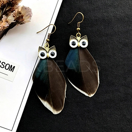 Alloy Enamel Dangle Earrings for Women WGBD3DC-06-1