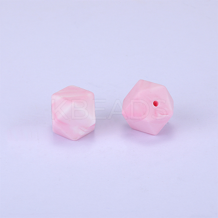 Hexagonal Silicone Beads SI-JX0020A-56-1