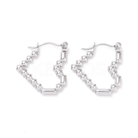 Non-Tarnish 304 Stainless Steel Hoop Earrings for Women EJEW-F287-06P-1