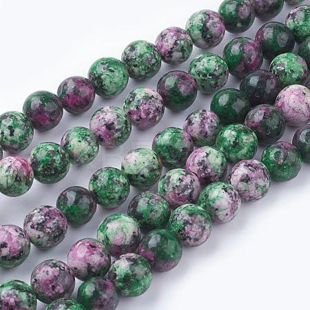 Natural Gemstone Beads Strands G-G086-8mm-1-1