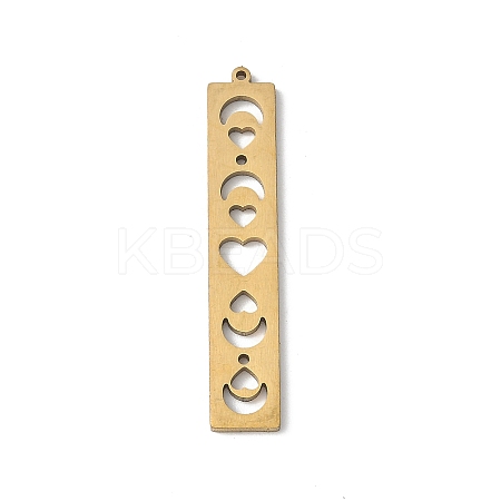 201 Stainless Steel Filigree Pendants LS-STAS-K298-16G-1