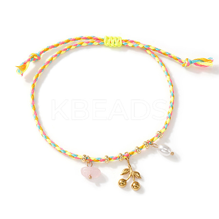 Bohemian 304 Stainless Steel Cherry Charm Bracelets SN9746-1-1
