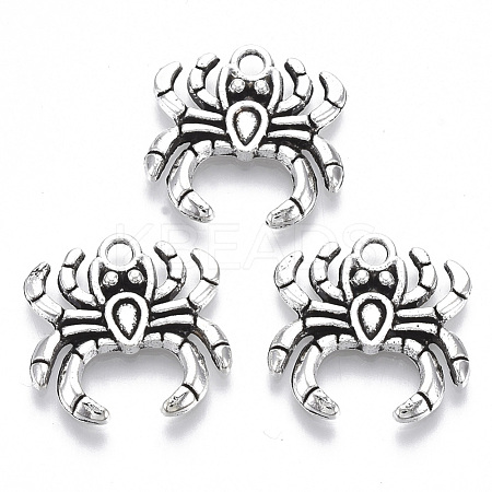 Tibetan Style Alloy Pendants TIBE-N010-02AS-RS-1