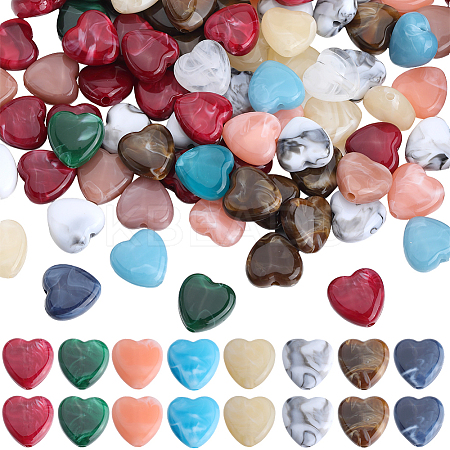 100Pcs Imitation Gemstone Acrylic Beads OACR-SP0001-05C-1