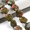 Natural Unakite Beads Strands G-F769-V01-02-2