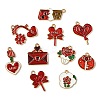 45Pcs 9 Styles Valentine's Day Theme Alloy Enamel Pendants FIND-CJ0003-80-9